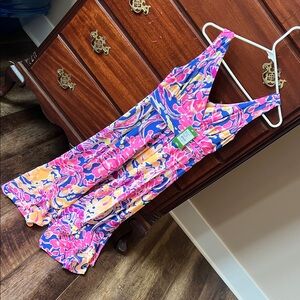 Lilly Pulitzer Sloane Midi Dress. Catch and Release print